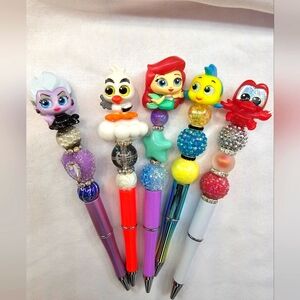 Little Mermaid Doorables Pens, all 5